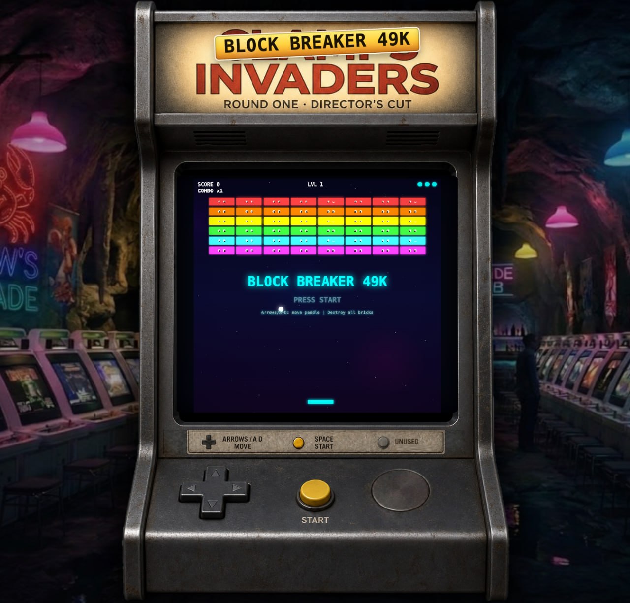 Block Breaker 49K arcade cabinet preview